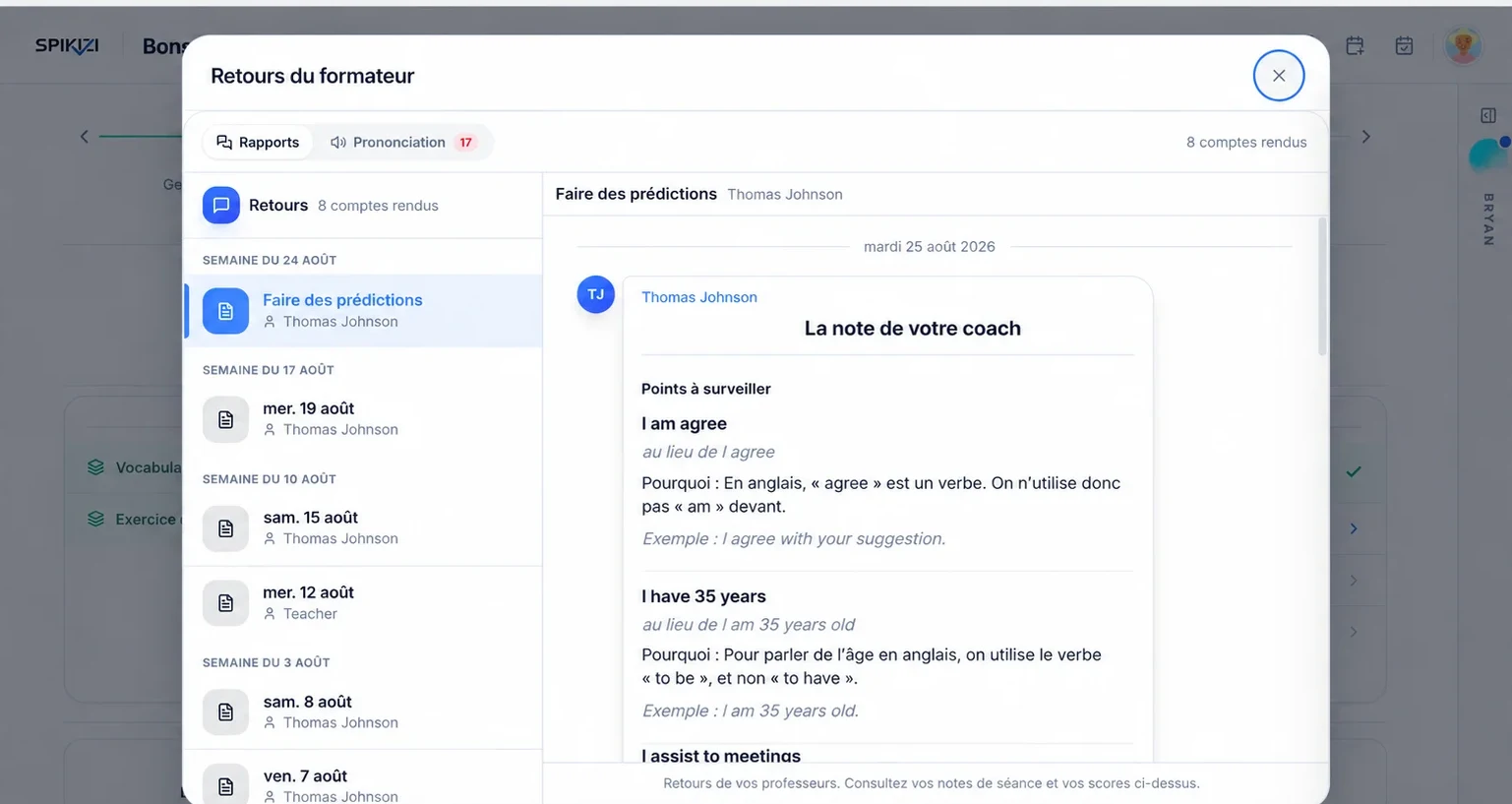 Compte rendu de séance